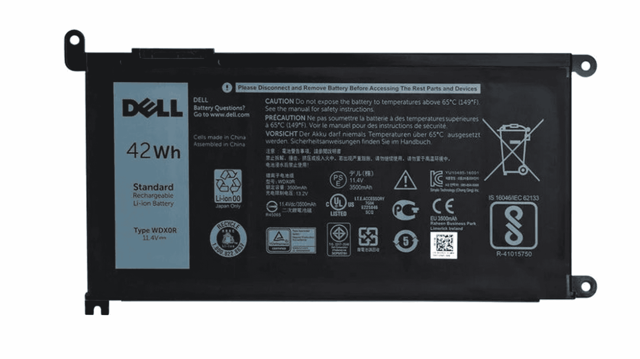Dell Latitude 3480 Laptop Battery